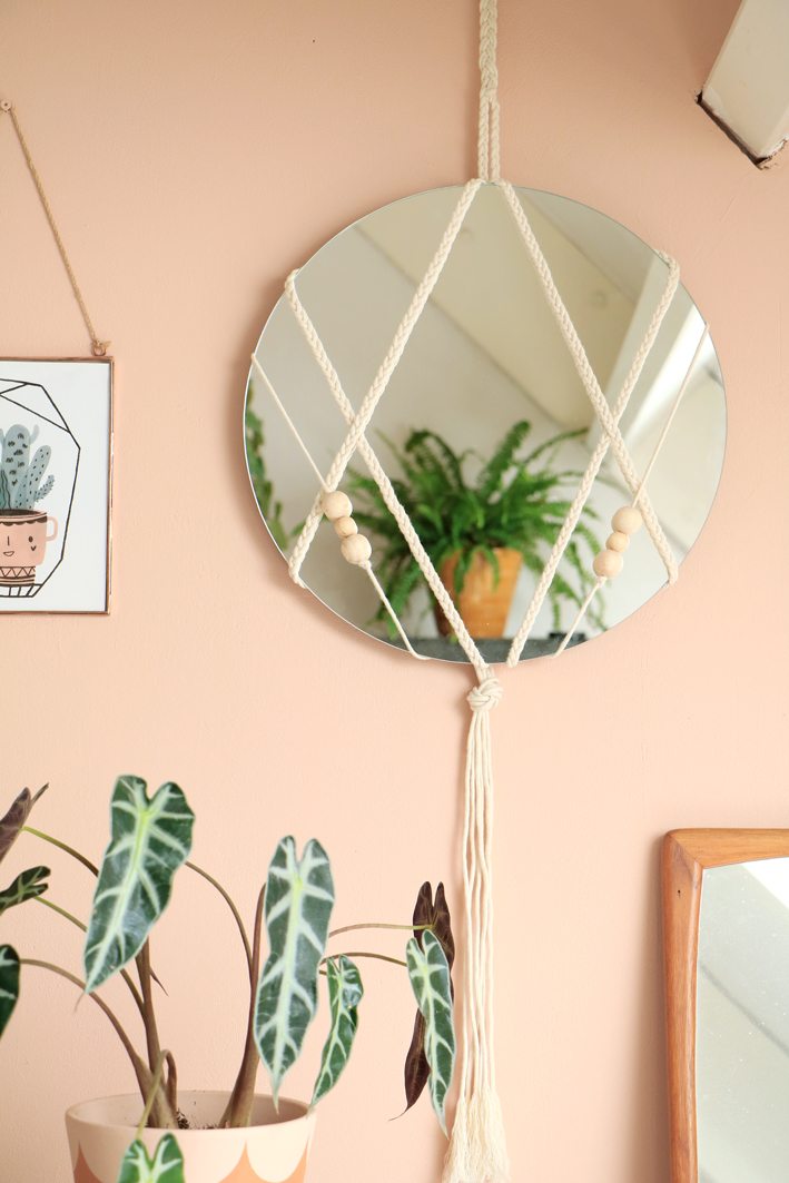 diy macrame mirror