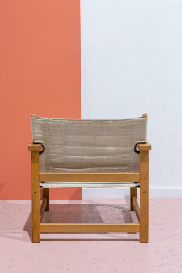 vintage safari stoel jaren 70
