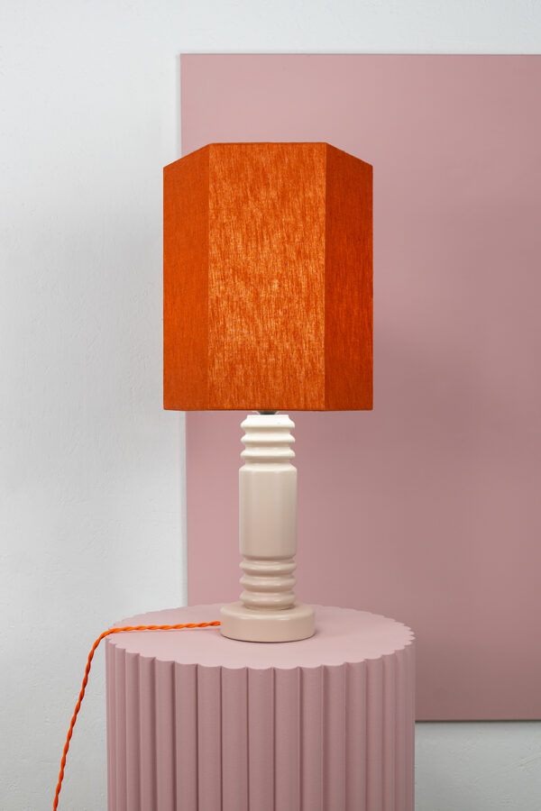roze tafellamp