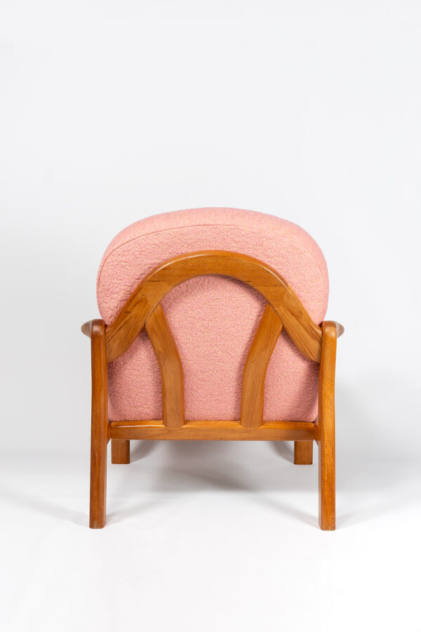 Deense fauteuil roze