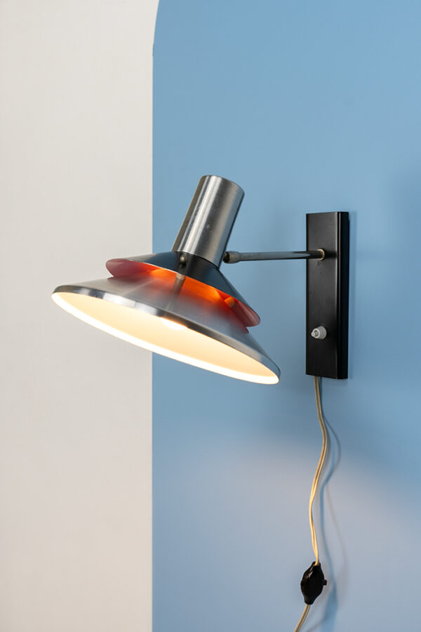 Deense wandlamp aluminium